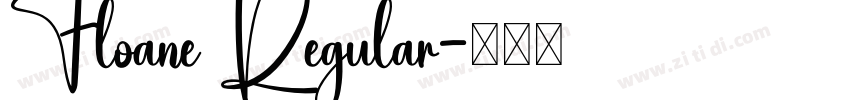 Floane Regular字体转换